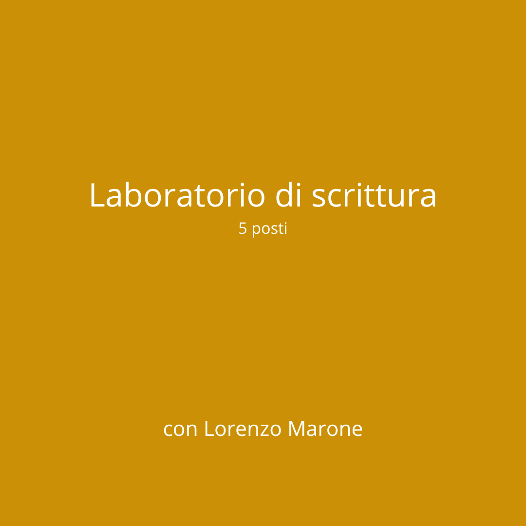 Laboratorio di scrittura (mattina 10-12)